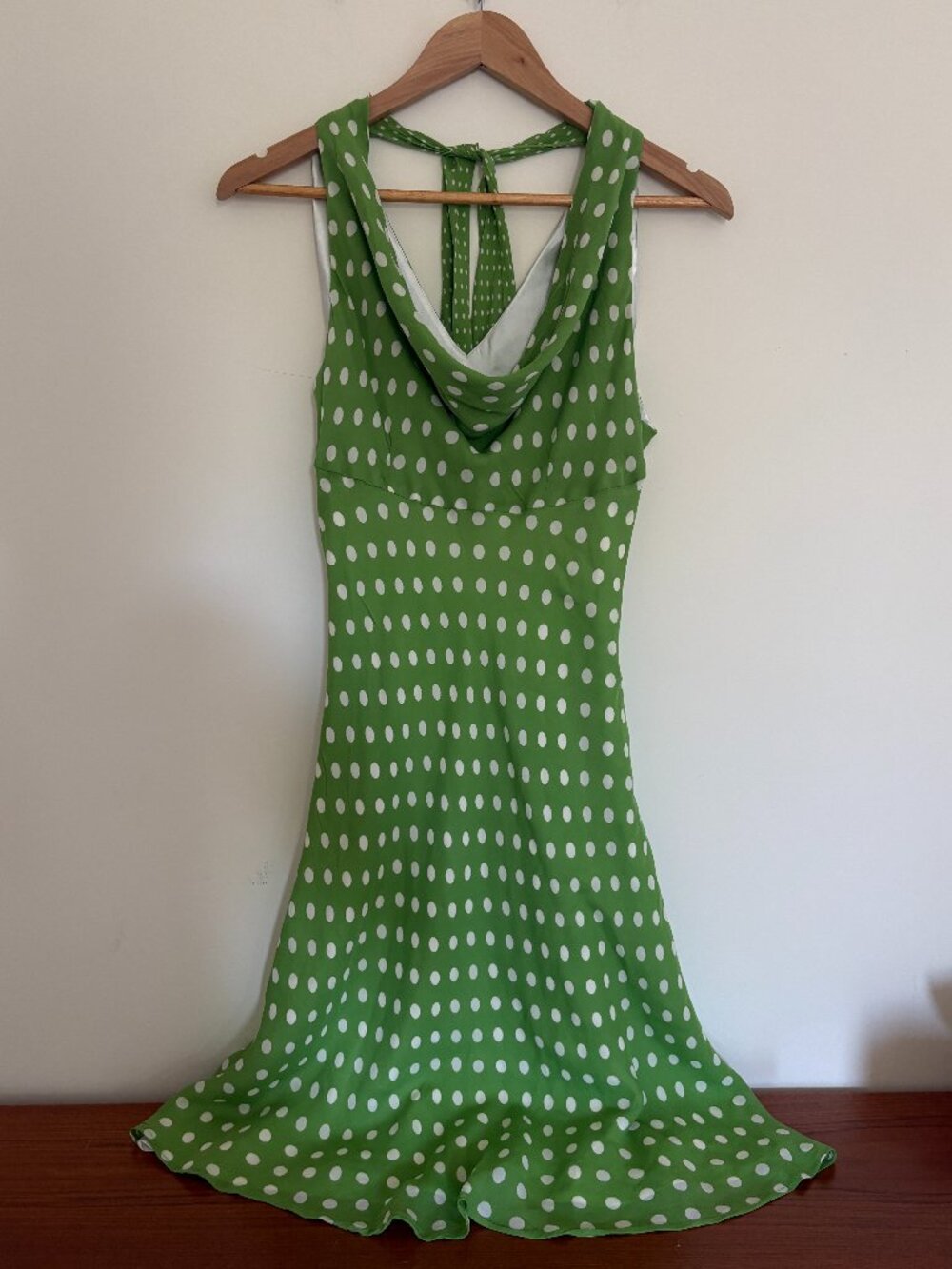 Donna Ricco Silk Polka Dot Dress